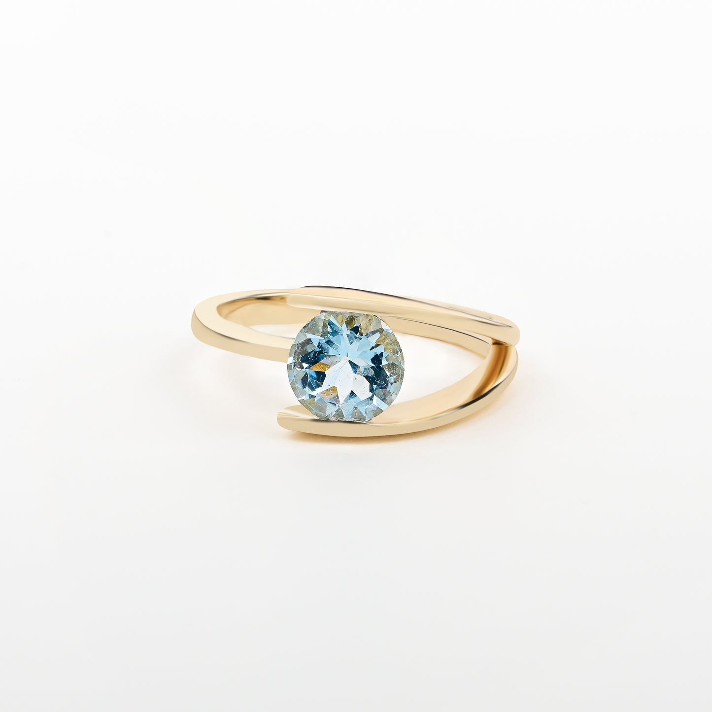 Tweez Solitaire Ring
