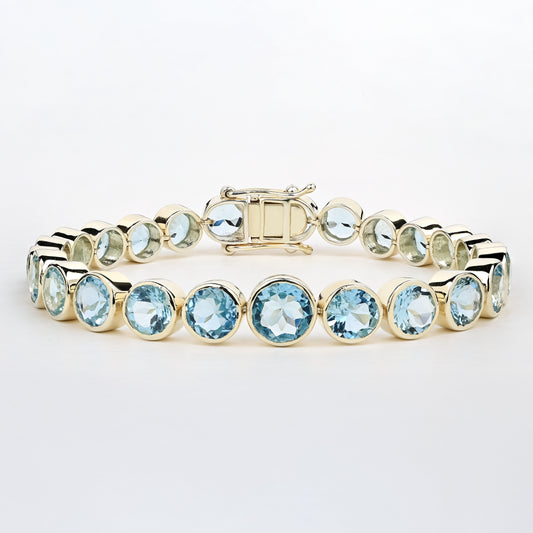 Tennis Bracelet - Aquamarine