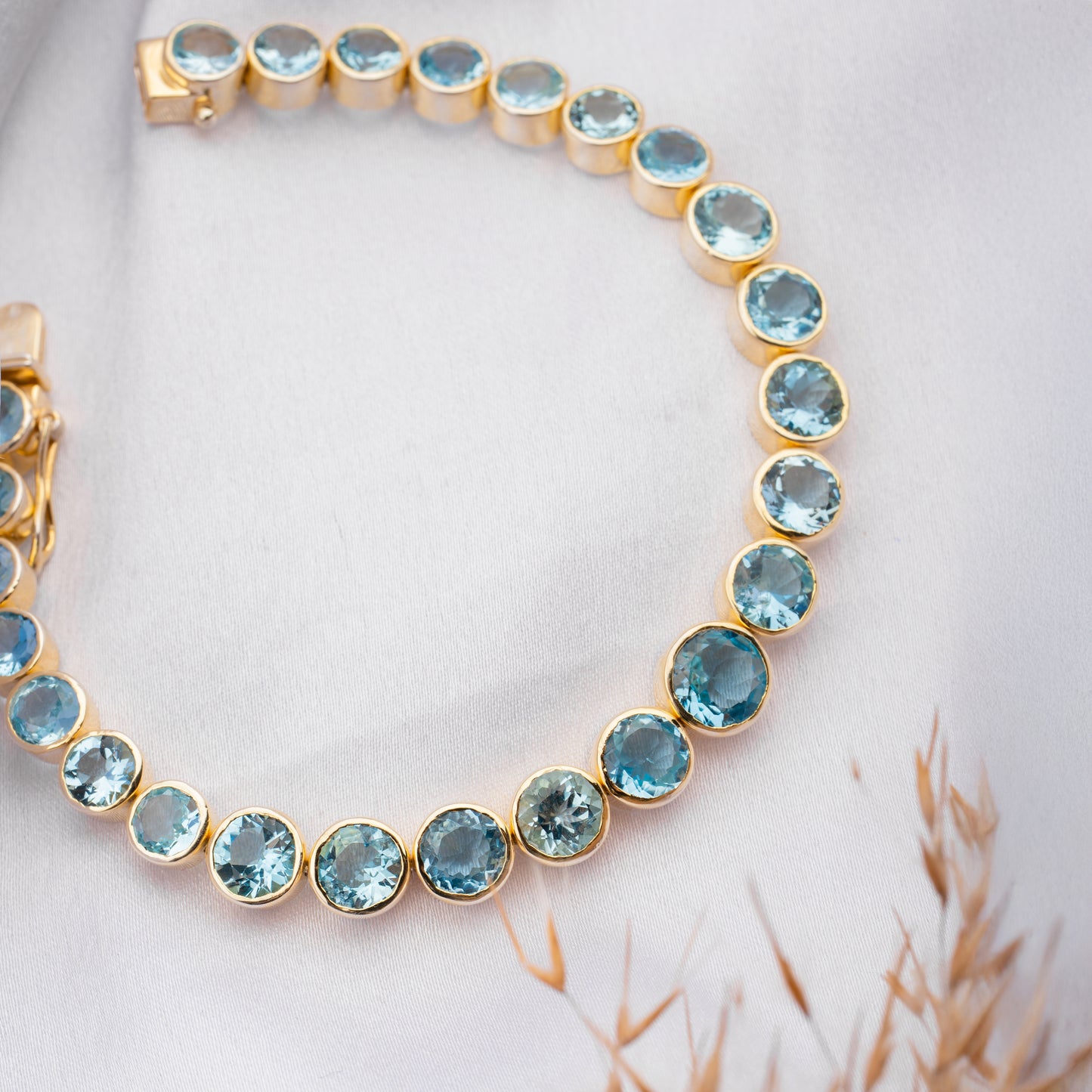 Tennis Bracelet - Aquamarine