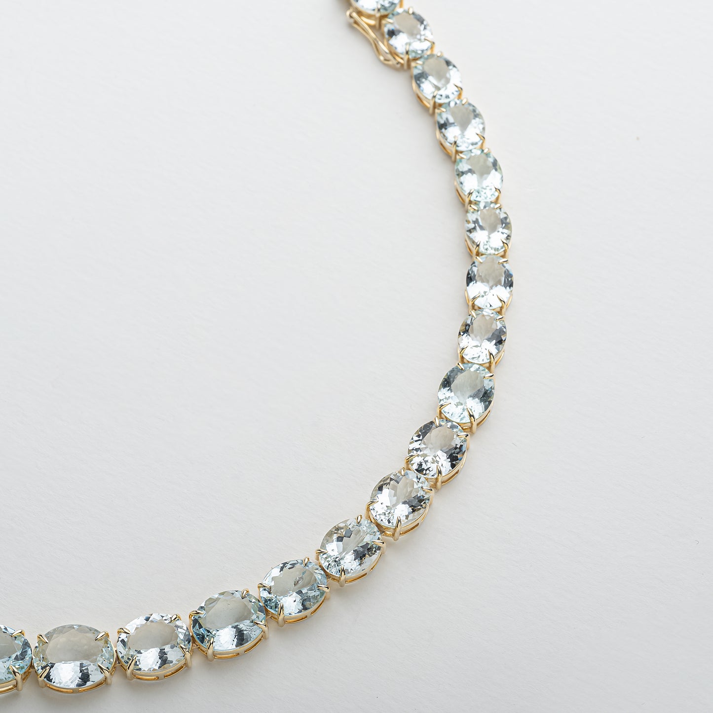 Aquamarine Tennis Necklace