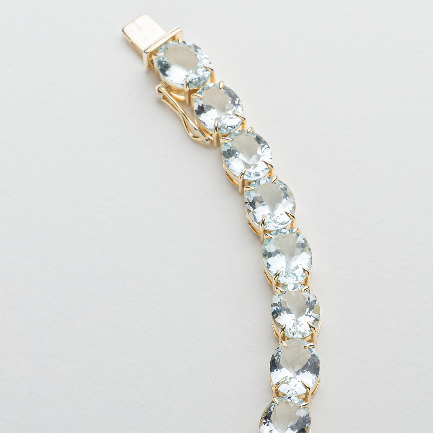 Aquamarine Tennis Necklace