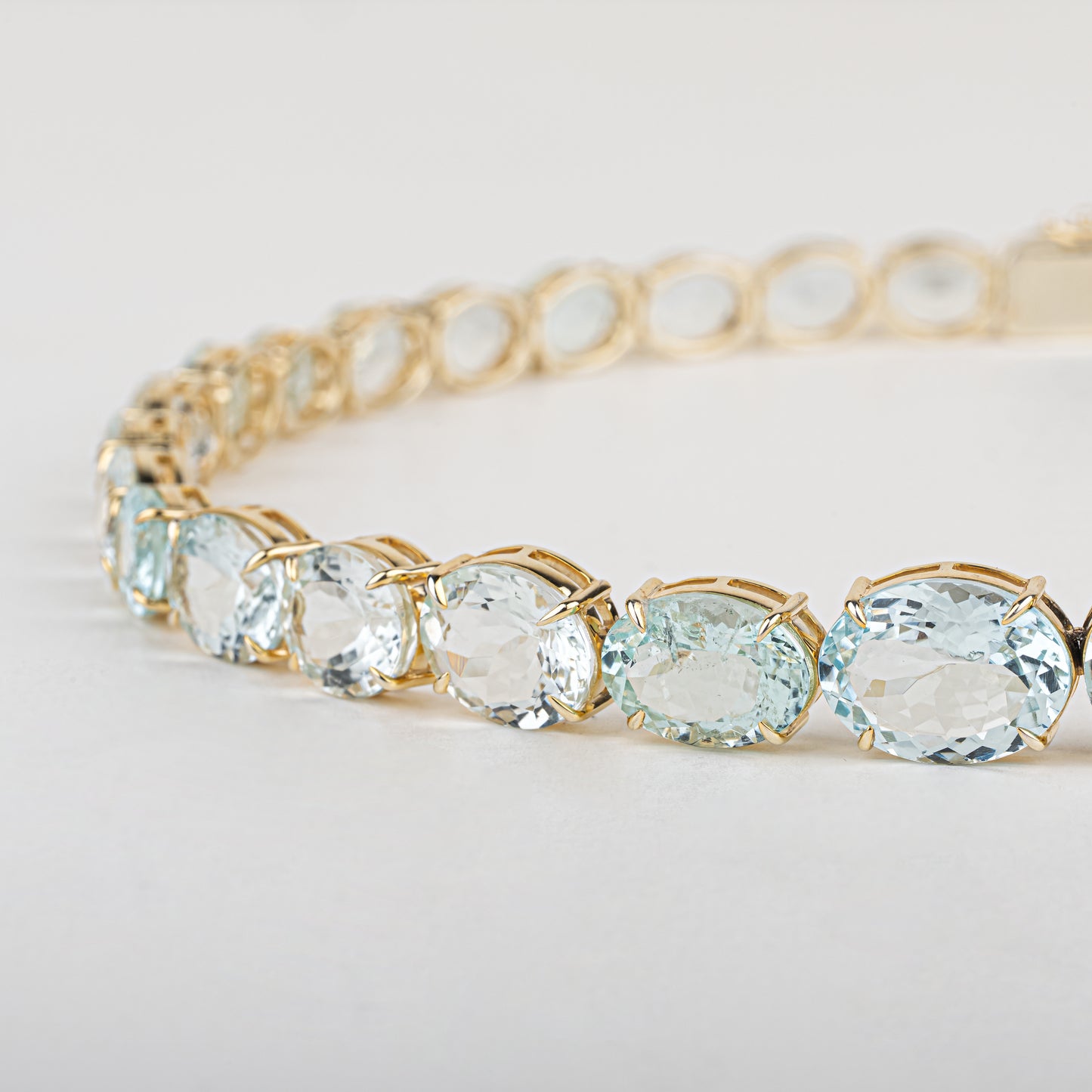 Aquamarine Tennis Necklace