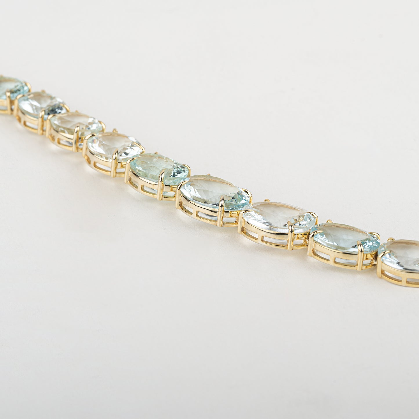 Aquamarine Tennis Necklace
