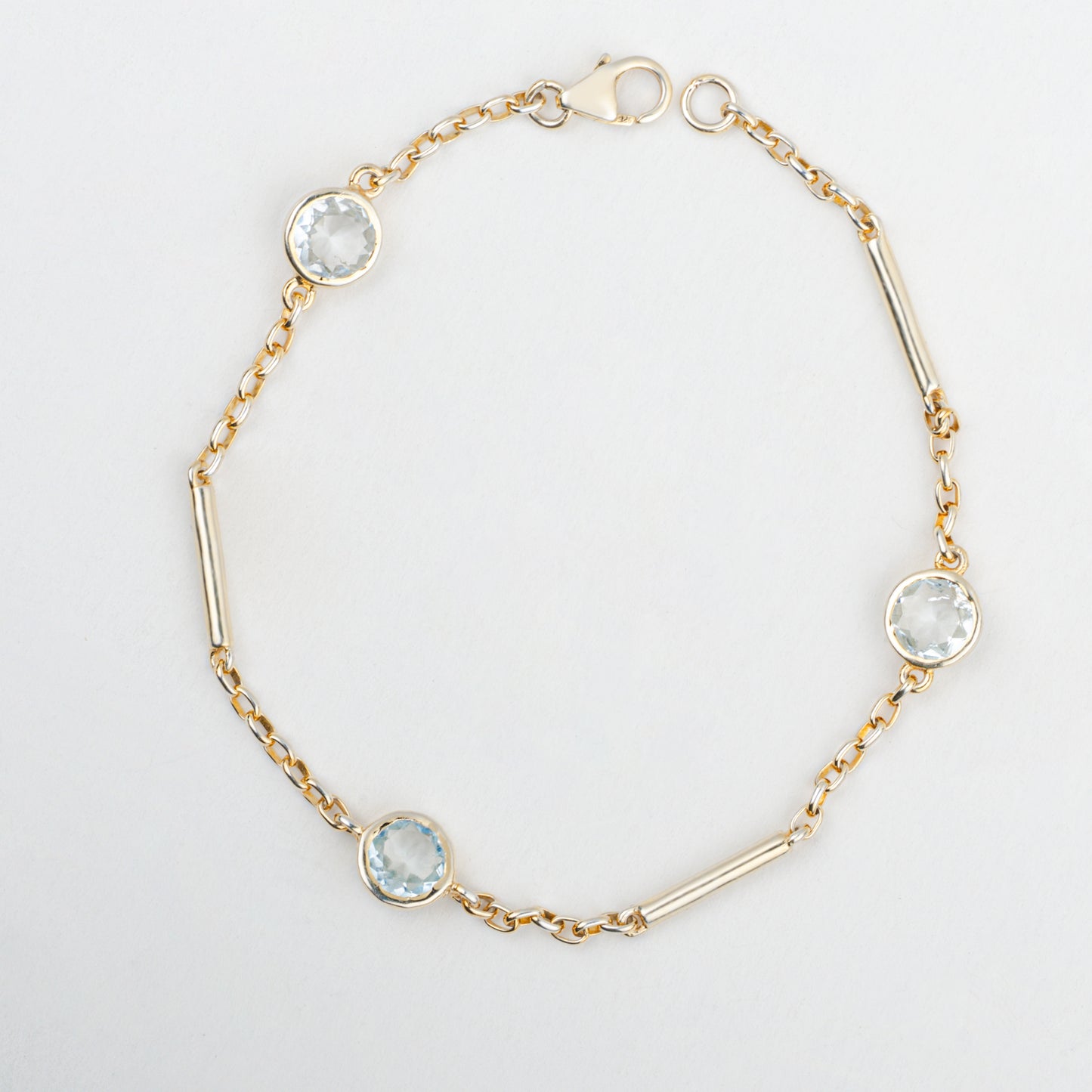Dainty Bracelet - Aquamrine