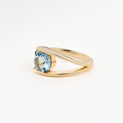 Tweez Solitaire Ring