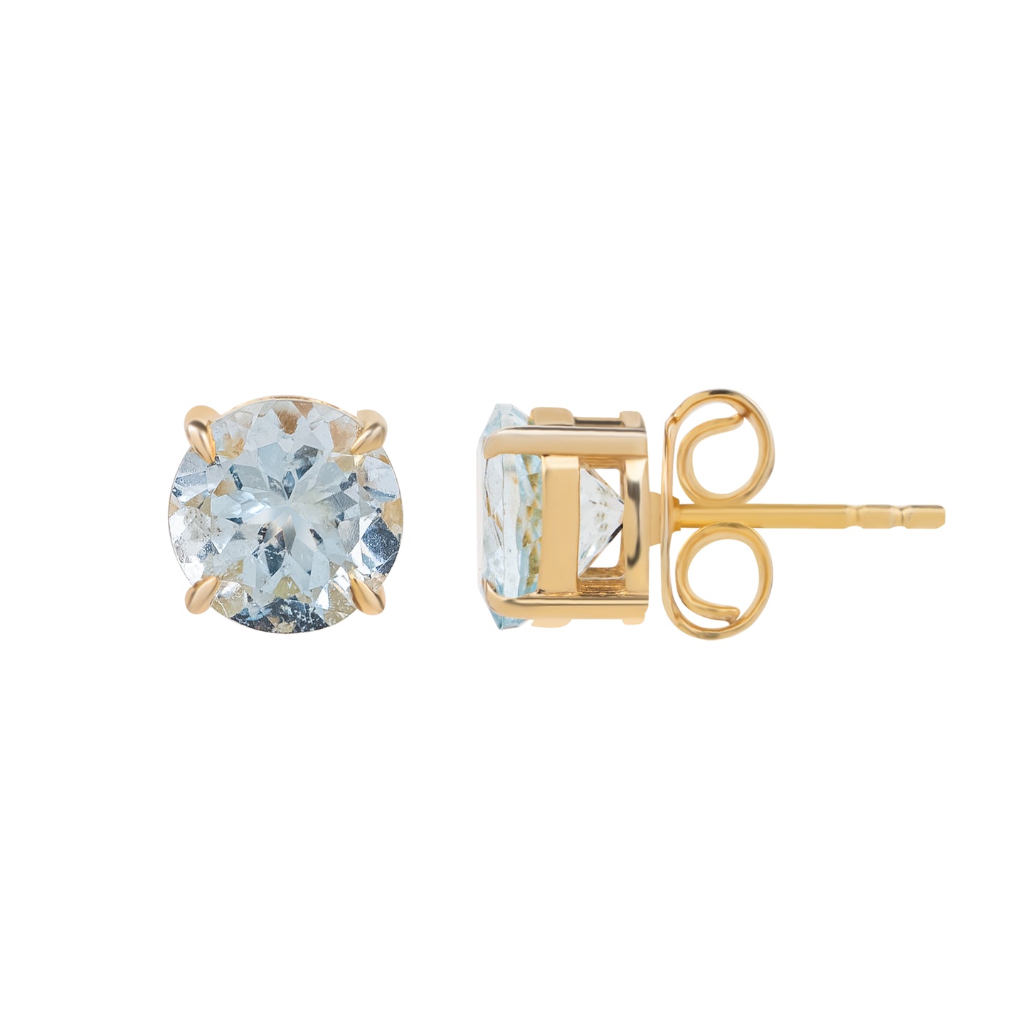 Aquamarine Studs