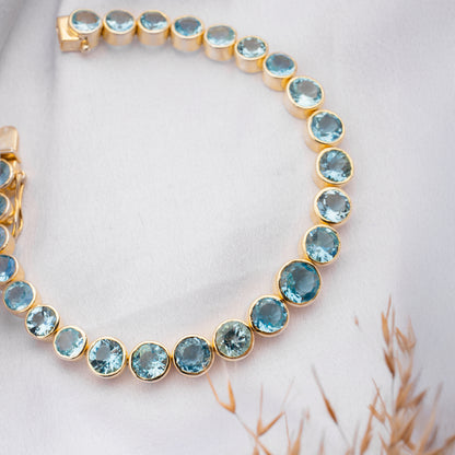 Tennis Bracelet - Aquamarine