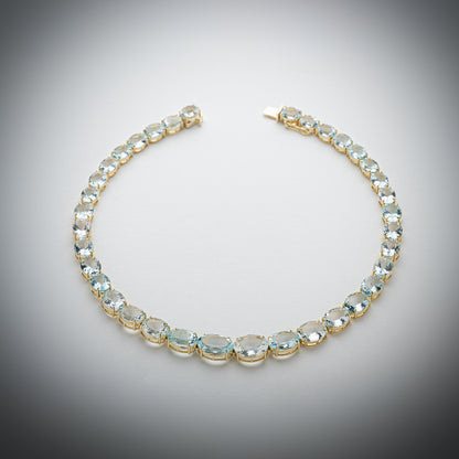 Aquamarine Tennis Necklace