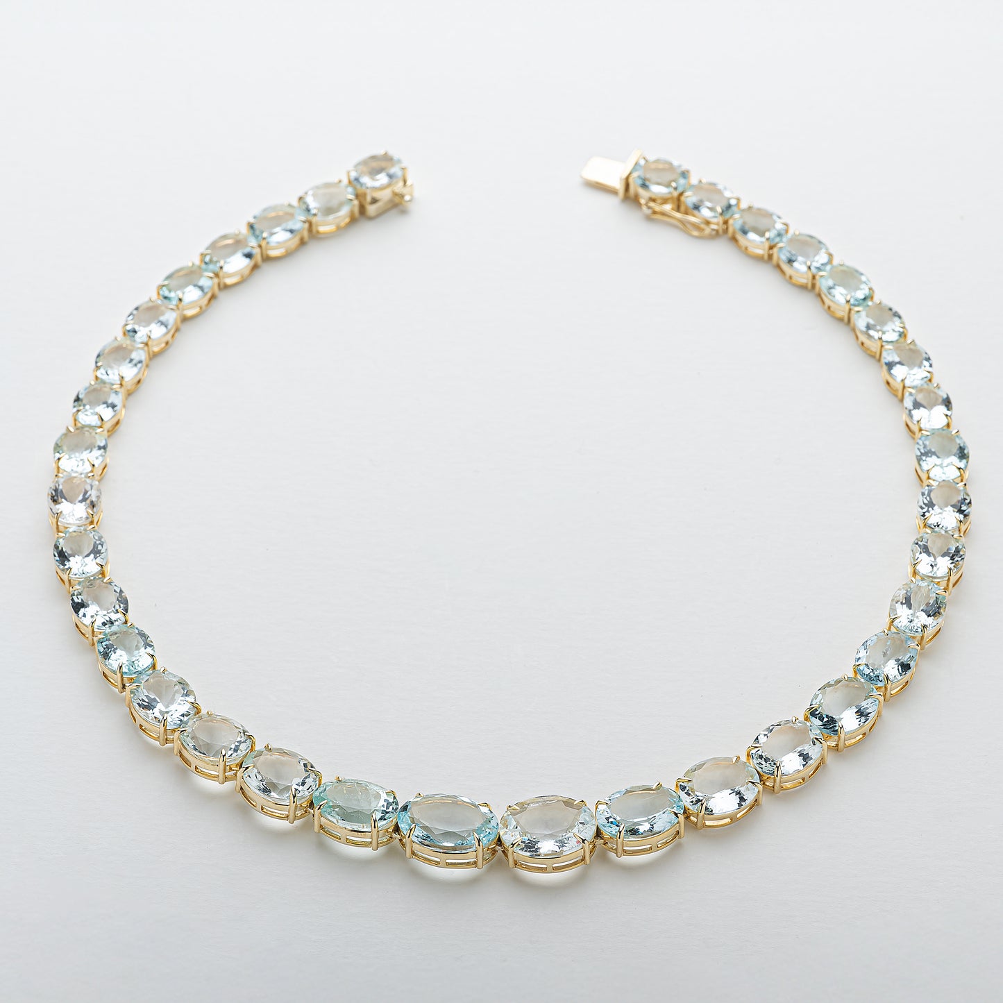 Aquamarine Tennis Necklace