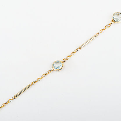 Dainty Bracelet - Aquamrine
