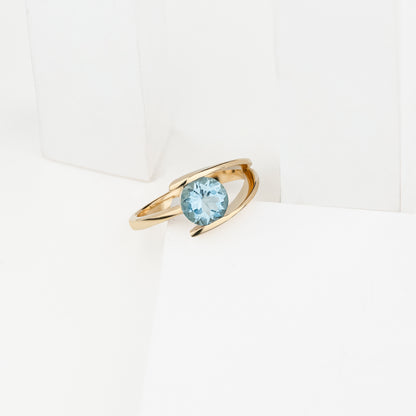 Tweez Solitaire Ring