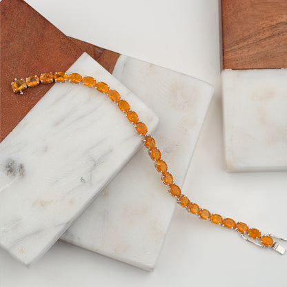 Tennis Bracelet - Fire Opal