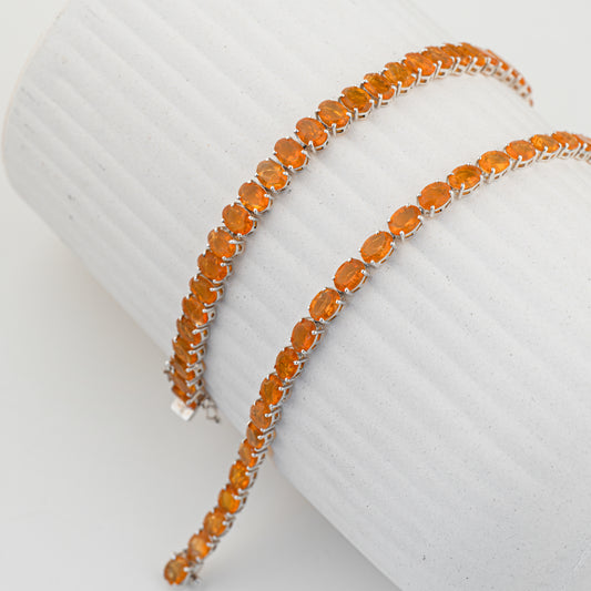 Tennis Bracelet - Fire Opal