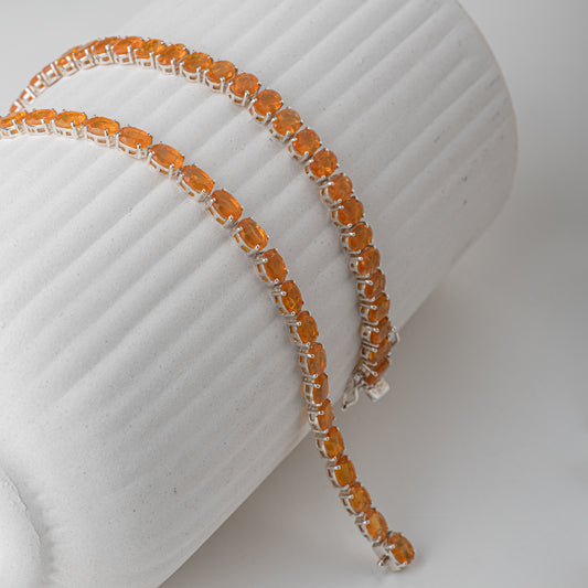 Tennis Bracelet - Fire Opal